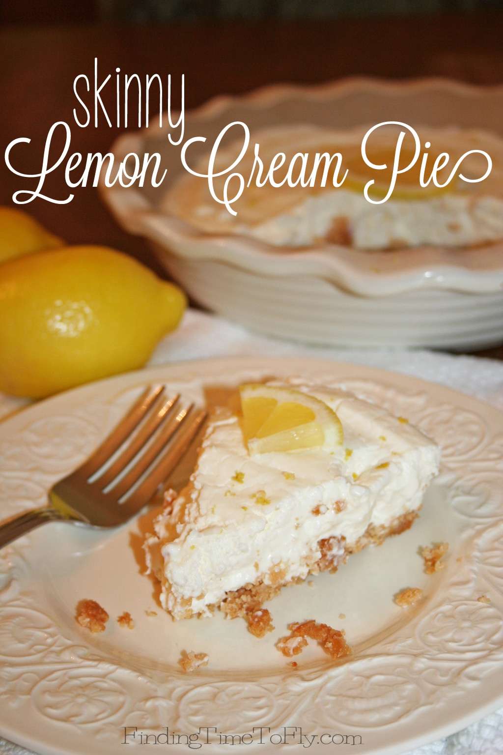 This Skinny Lemon Cream Pie is low carb and delicious. I make it all the time, and our whole family loves it!