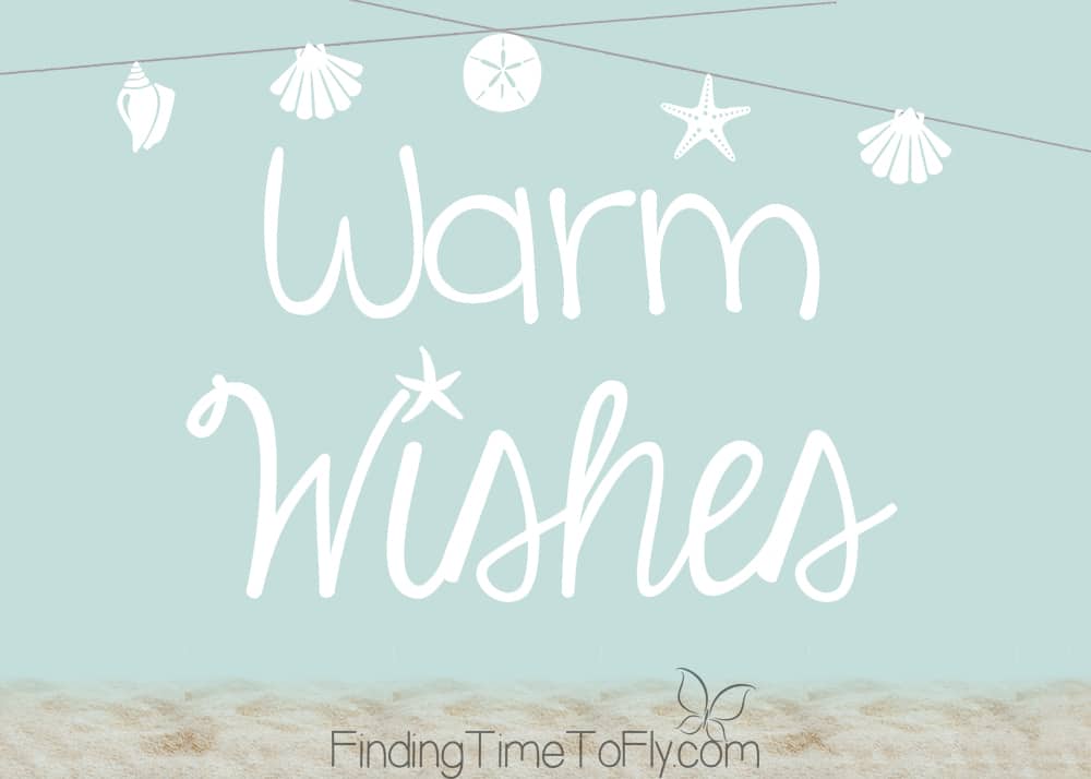 Perfect for a Beachy Coastal Christmas theme! Beachy Christmas printables!