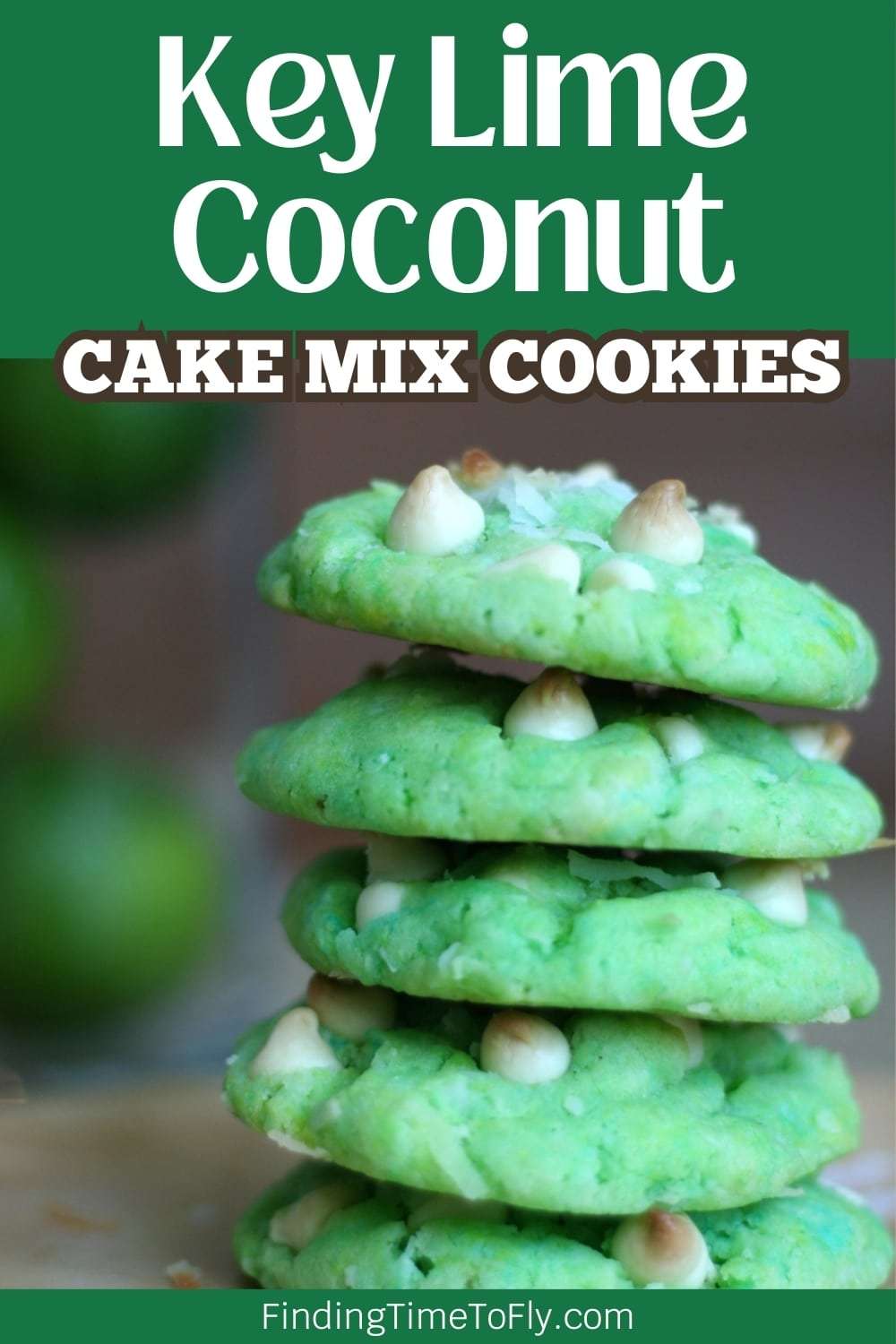 Key Lime Coconut Cake Mix Cookies