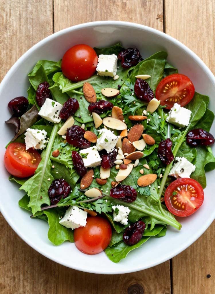 Spring Mix Feta Salad
