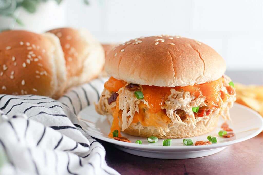 Crockpot Crack Chicken Sandwich