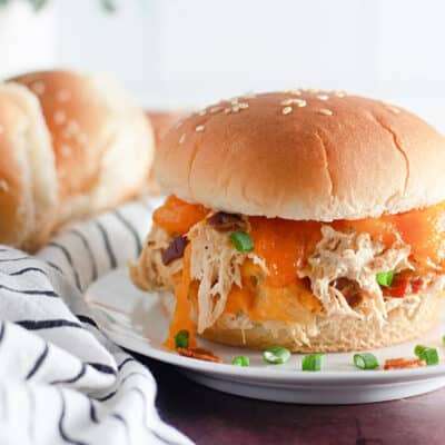 Crockpot Crack Chicken Sandwich
