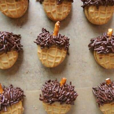 Nutter Butter Acorn Cookies