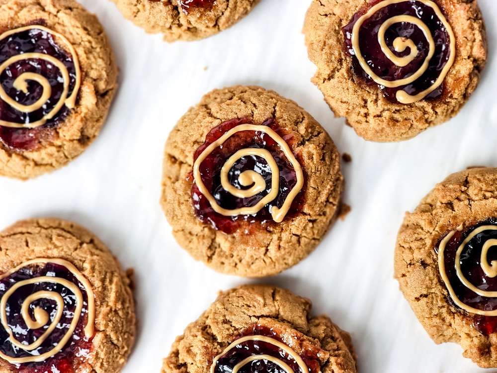 Peanut Butter and Jelly Cookies