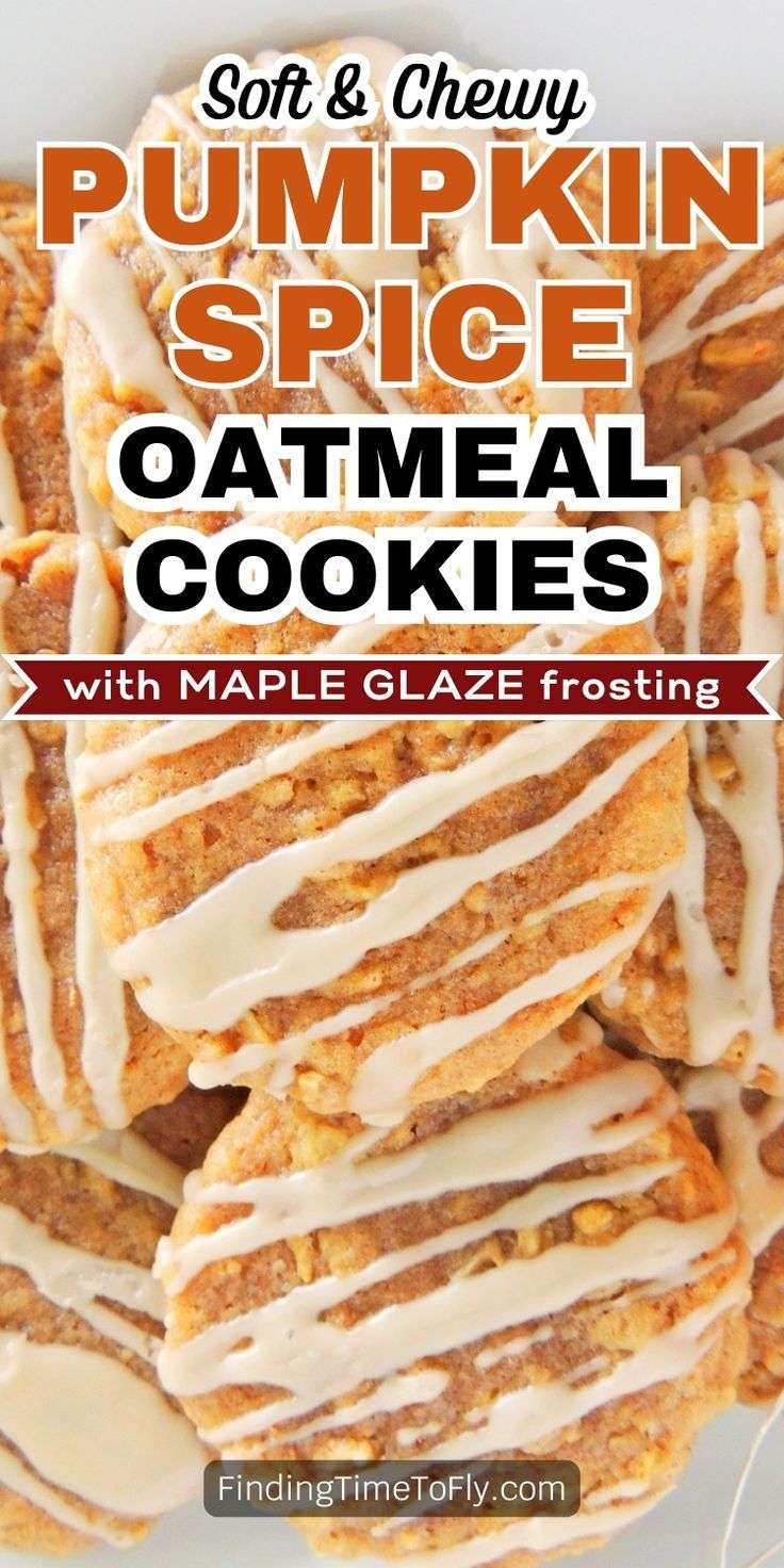 Pumpkin Spice Oatmeal Cookies