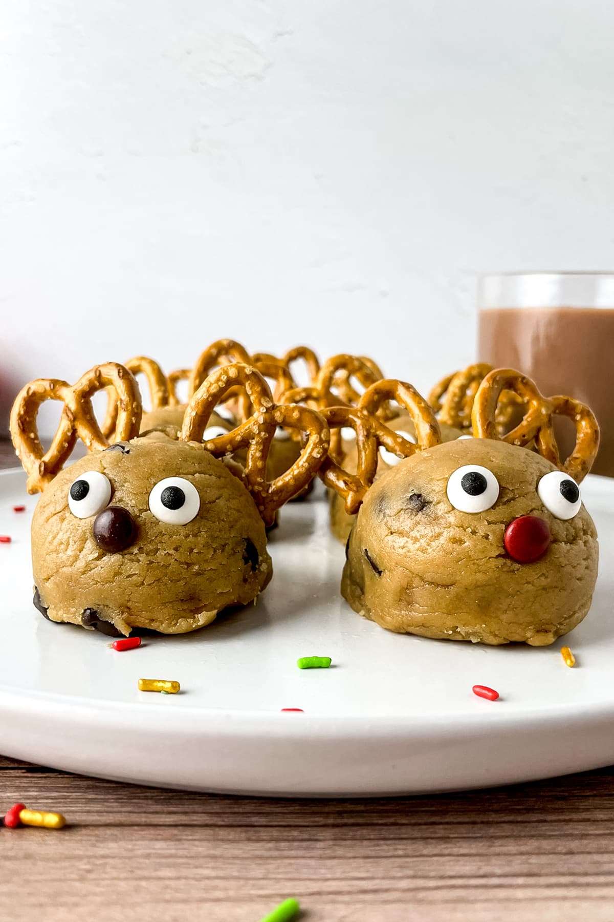 Edible Peanut Butter Cookie Dough Reindeer
