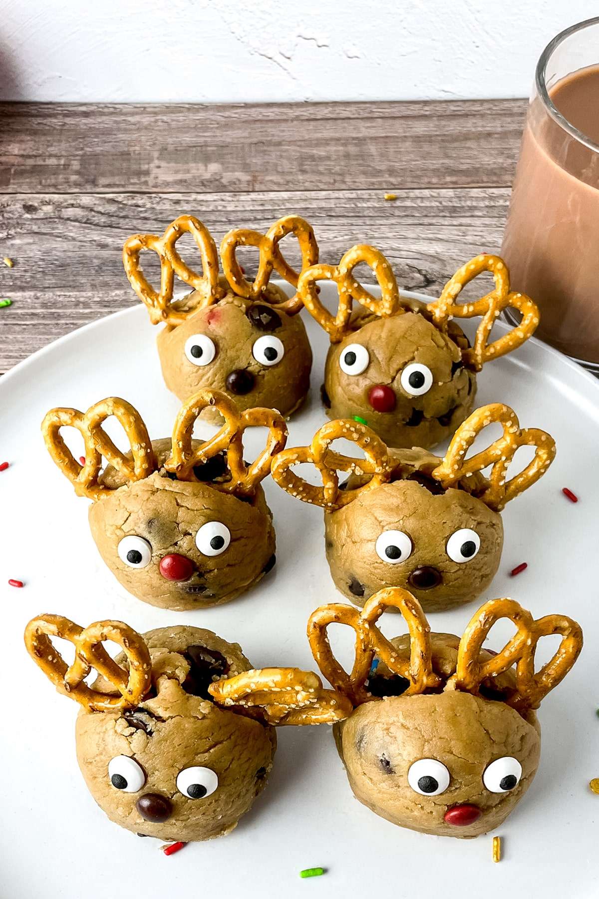 Edible Peanut Butter Cookie Dough Reindeer
