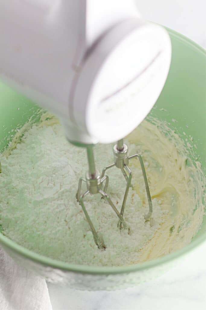 add the flour mixture