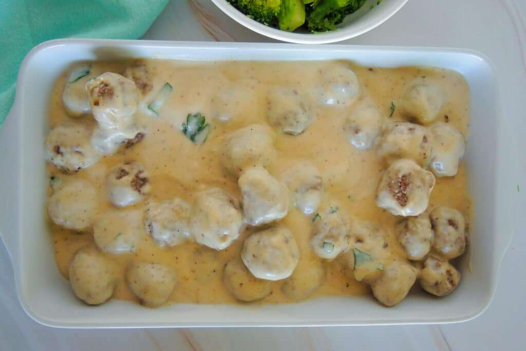 Swedish Meatballs with Rice and Gravy