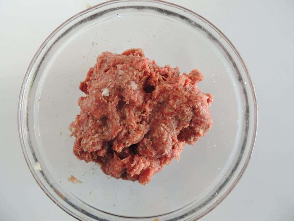 Mix meatball ingredients together