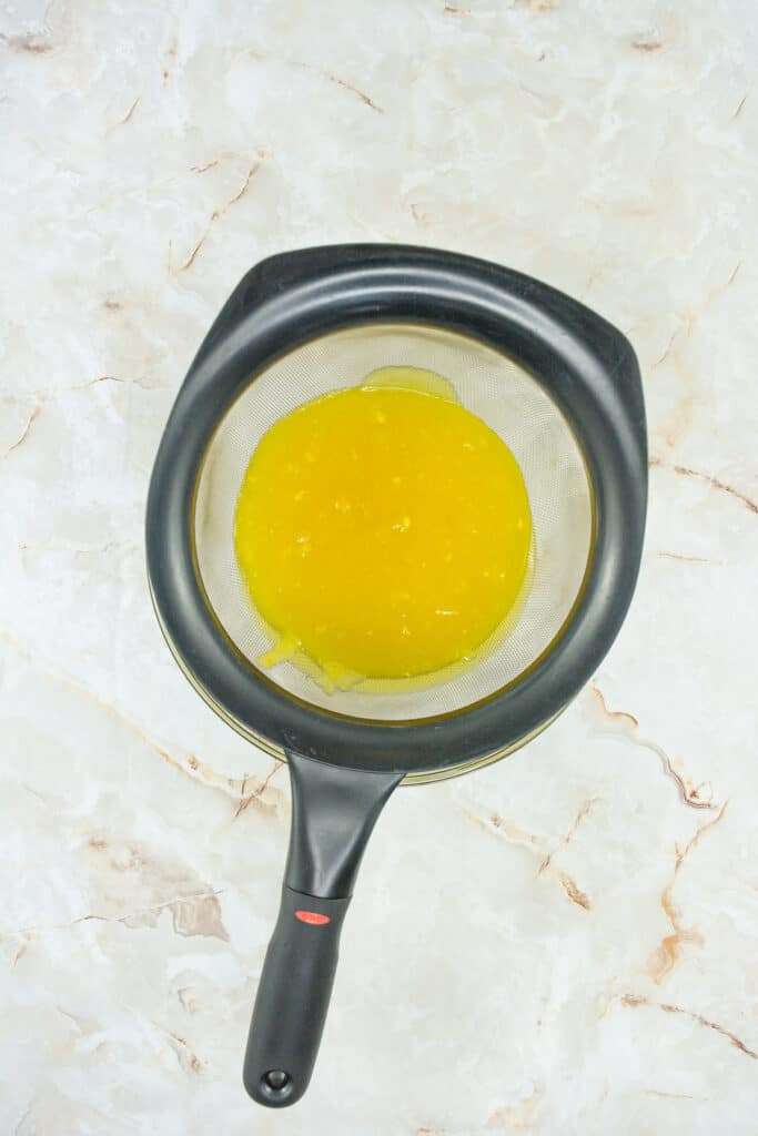 Run through a sieve