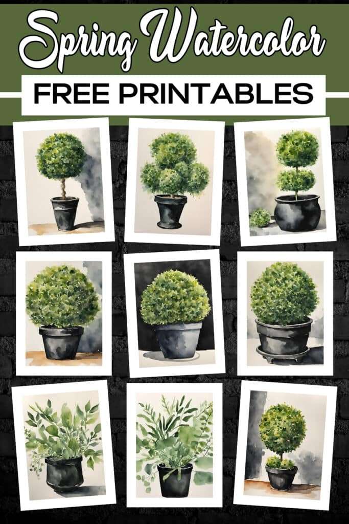 Free Botanical Watercolor Prints