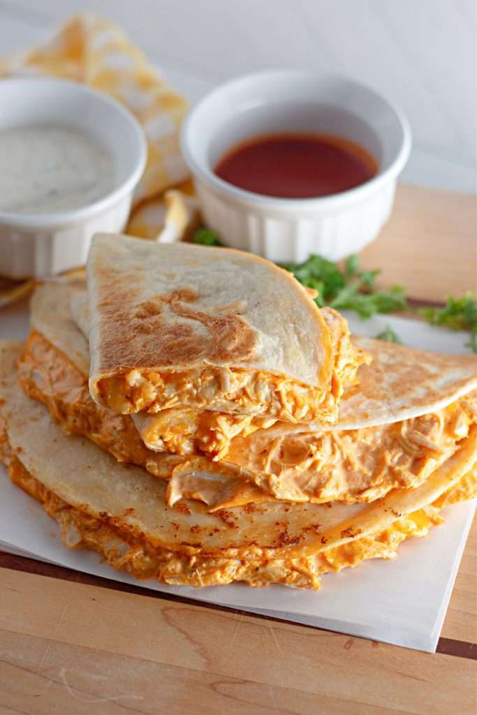 Buffalo Chicken Quesadillas