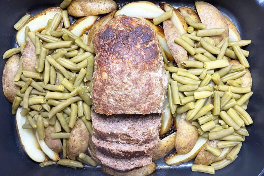 Electric Skillet Meatloaf Meal