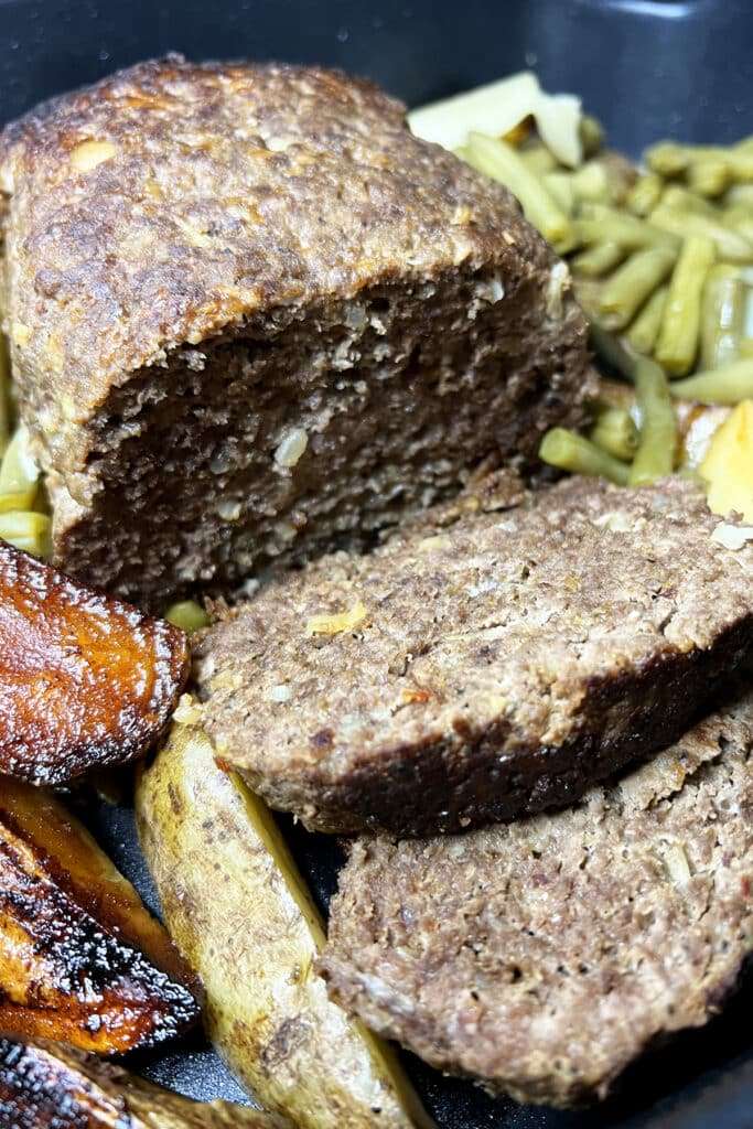 Electric Skillet Meatloaf Meal