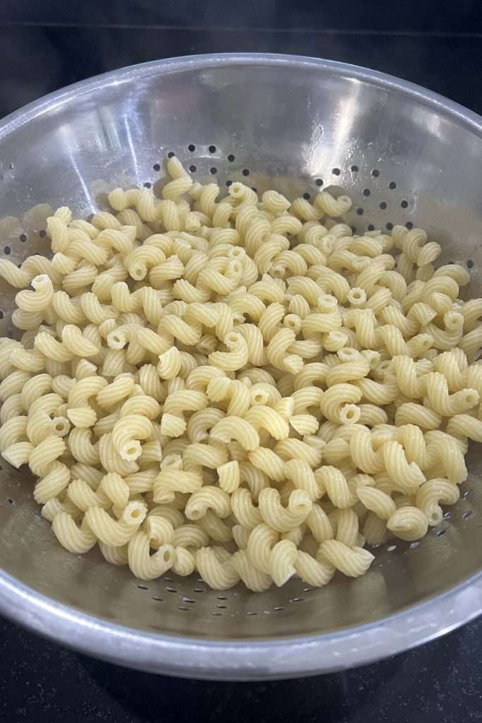 Cook pasta according to package directions.