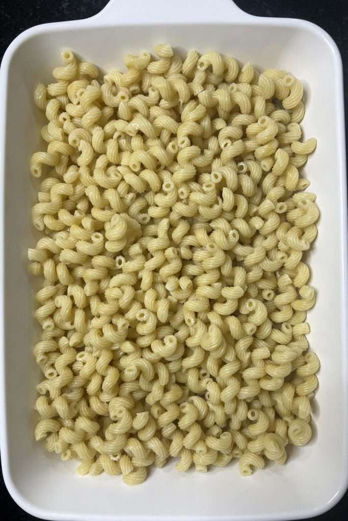 Add cooked pasta