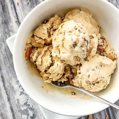 Homemade Butter Pecan Ice Cream