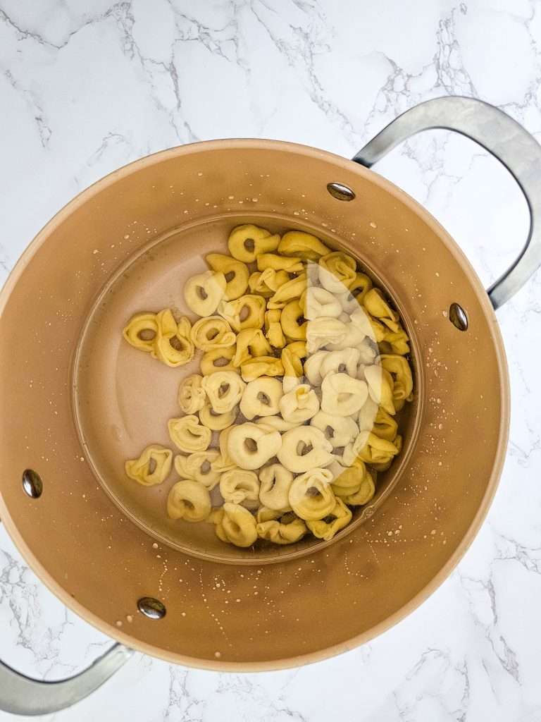 Cook tortellini according to package directions.