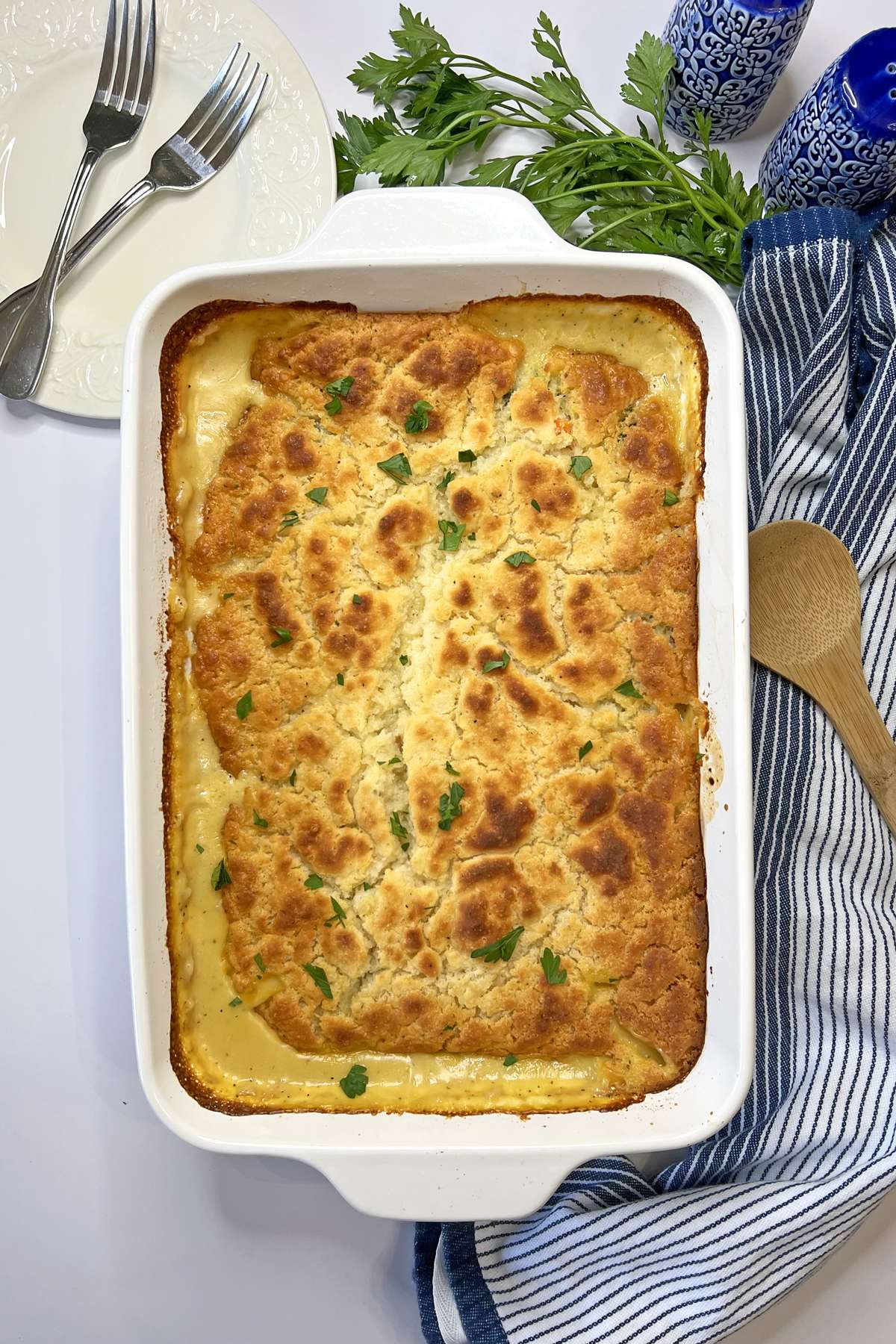 Chicken Cobbler with Red Lobster Biscuit Mix