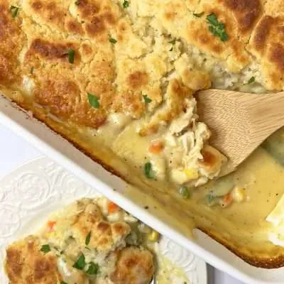 Chicken Cobbler with Red Lobster Biscuit Mix
