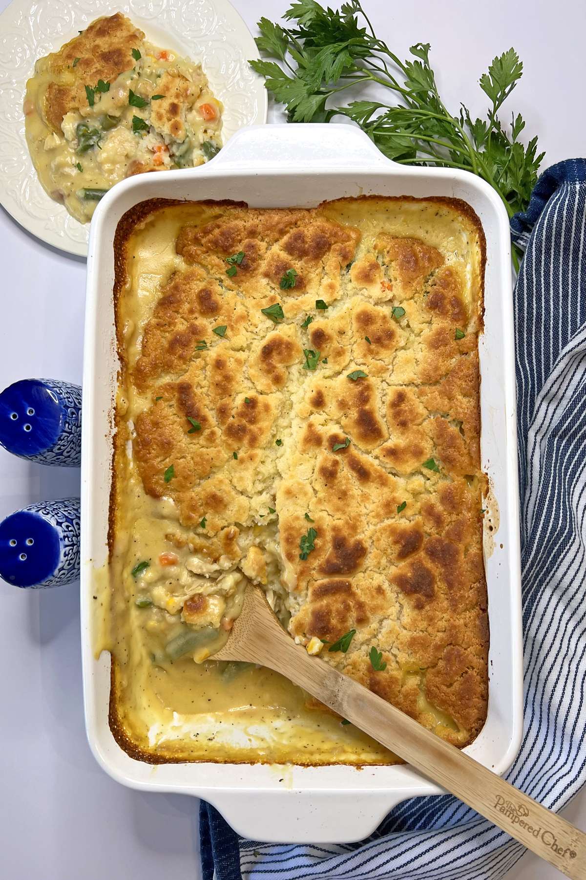 Chicken Cobbler with Red Lobster Biscuit Mix