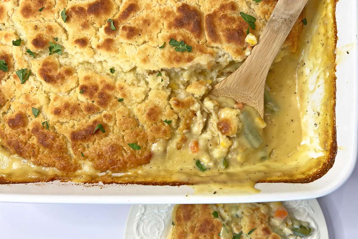 Chicken Cobbler with Red Lobster Biscuit Mix