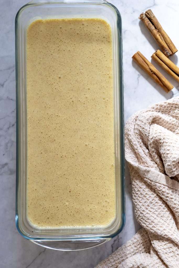 Pour into loaf pan and freeze