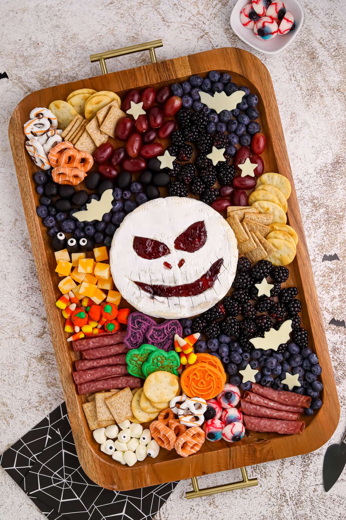 Nightmare Before Christmas Halloween Charcuterie Board by Recipes From a Pantry
