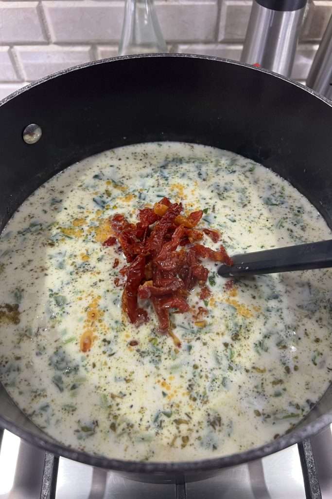 add sun-dried tomatoes