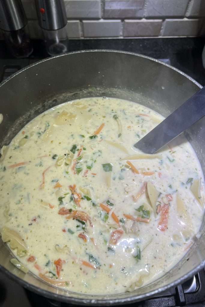 stir and heat through