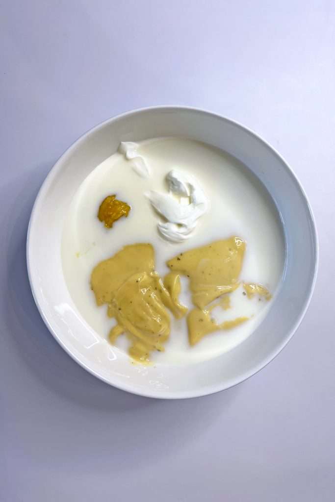 Combine sauce ingredients in a medium bowl
