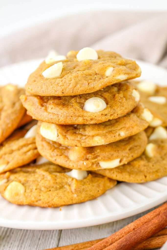 Pumpkin White Chocolate Chip Cookies