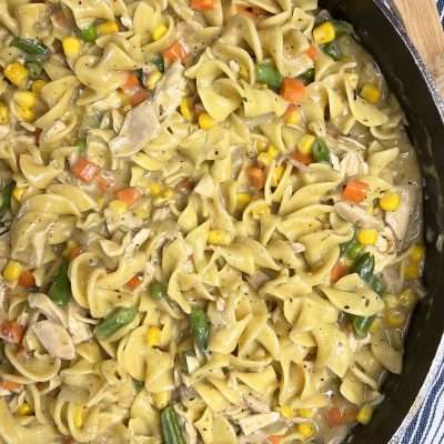 Chicken Pot Pie Noodles