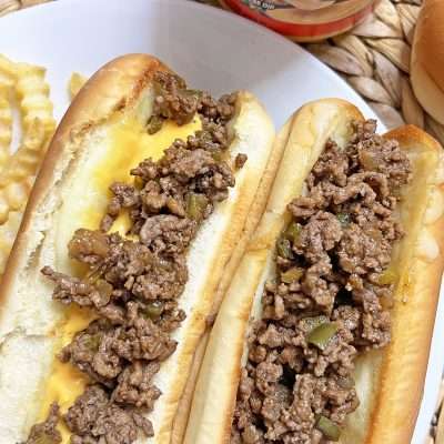 Ground Beef Philly Cheesesteaks