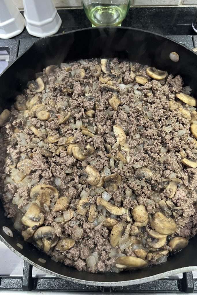 Drain grease, then add seasonings.