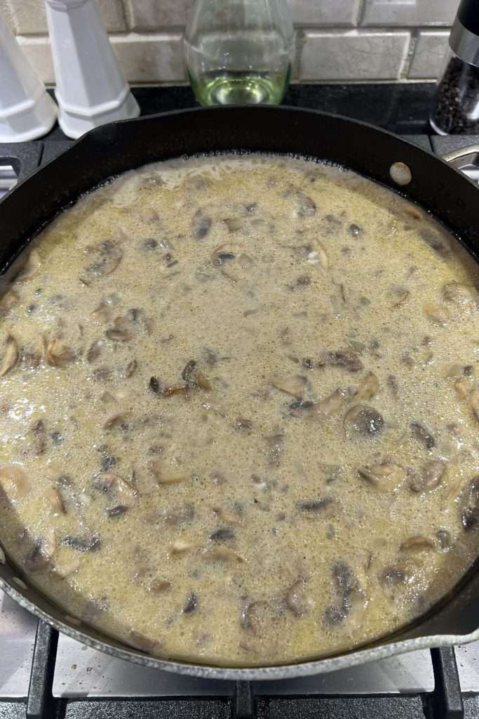 Stir then bring to a simmer.
