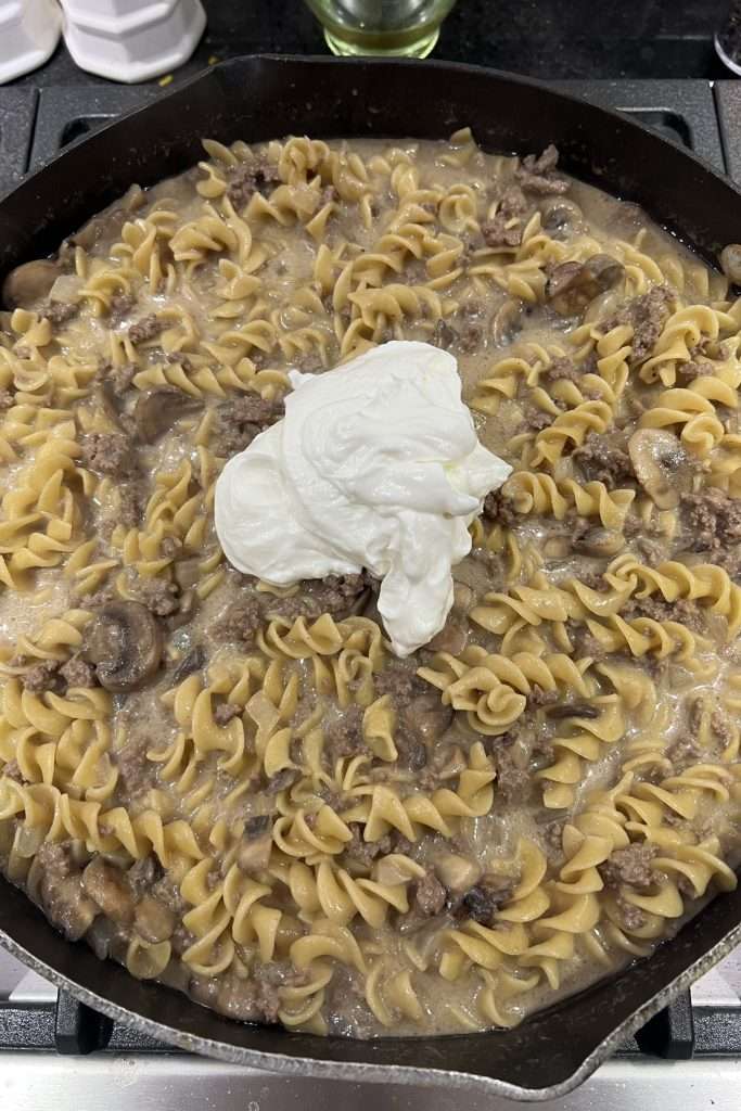 Stir in sour cream