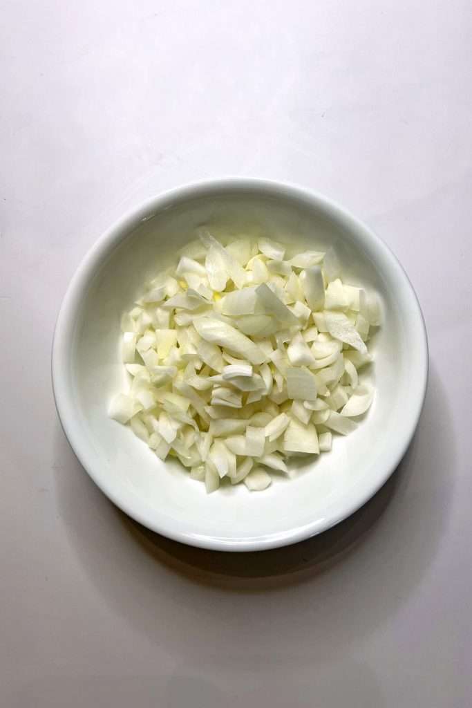 Dice the onion