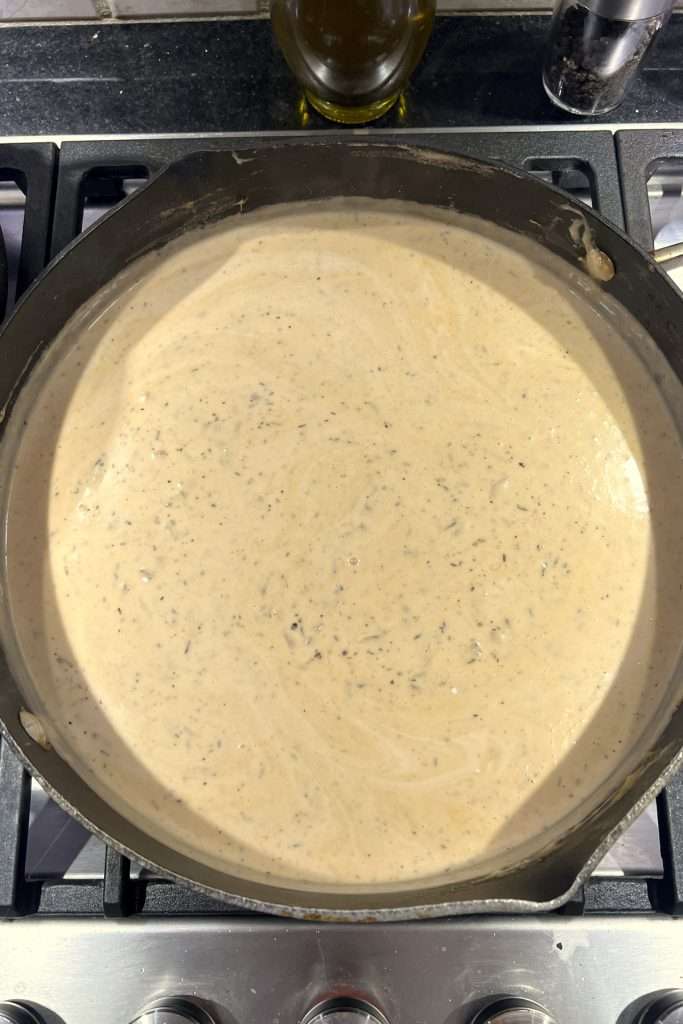 Heat and stir until sauce is smooth and thickened