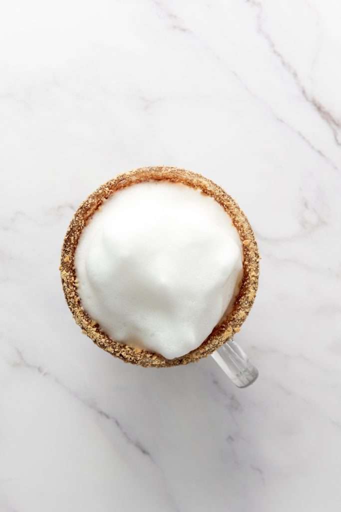 Top with frothed milk or whipped cream
