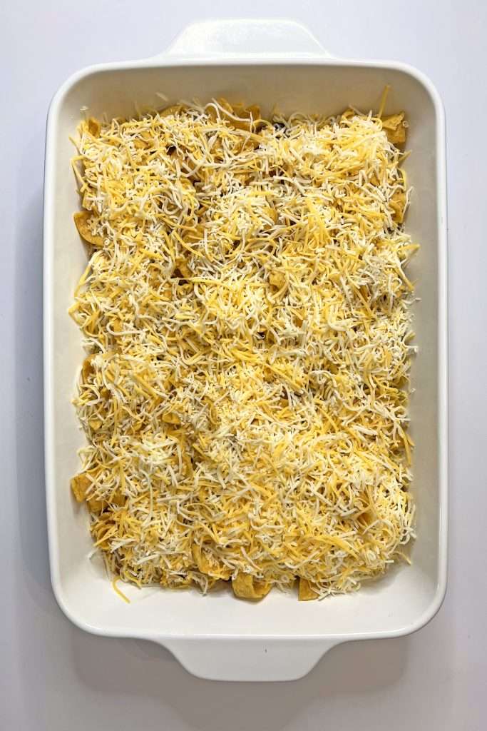 Add a layer of shredded cheese