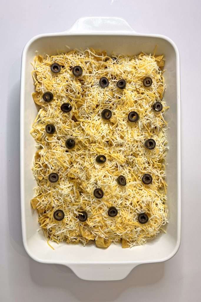 Add some sliced black olives