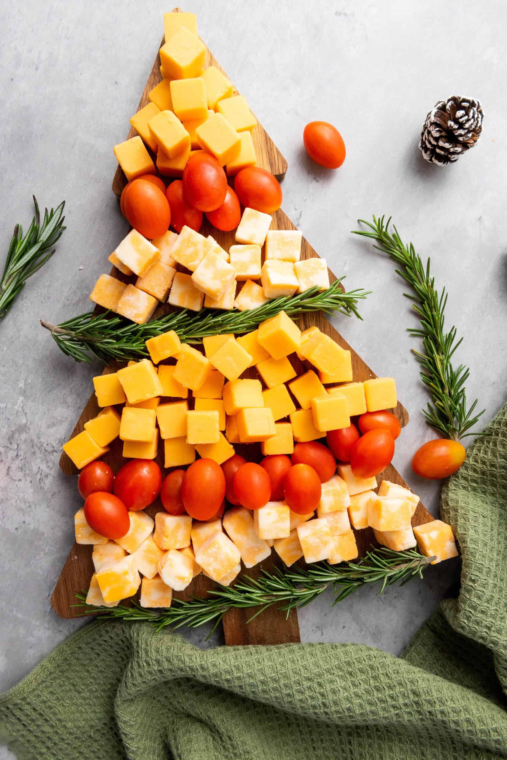 Christmas Tree Shaped Cheese Board