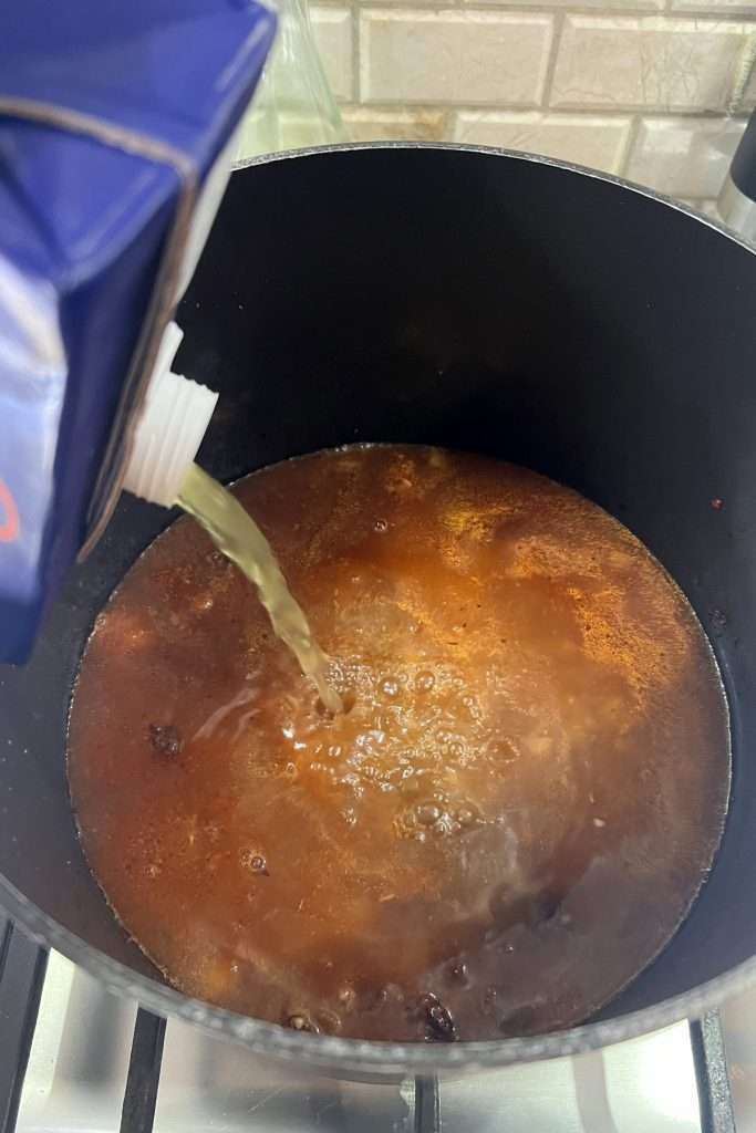 Add chicken broth