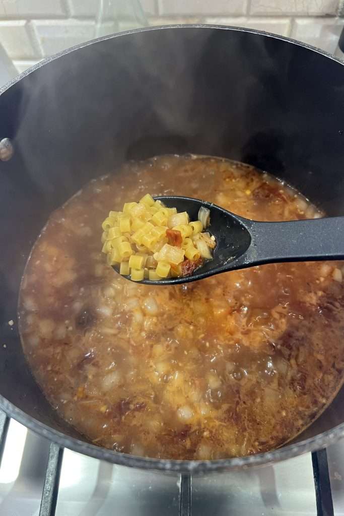 Add ditalini pasta