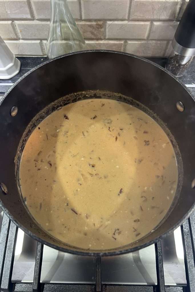 Consistency after cream cheese has melted