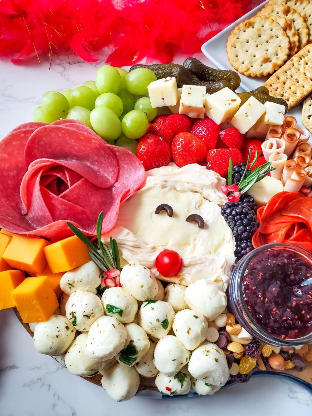 Santa Charcuterie Board