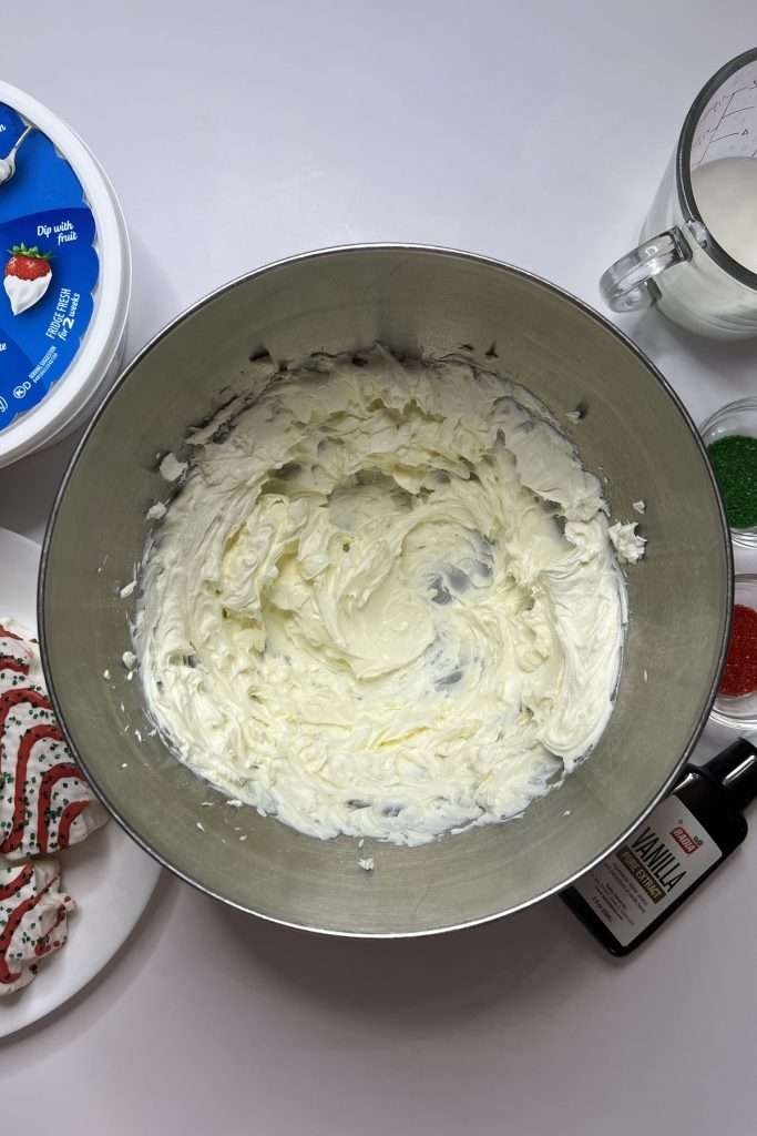 Blend with a hand mixer until smooth