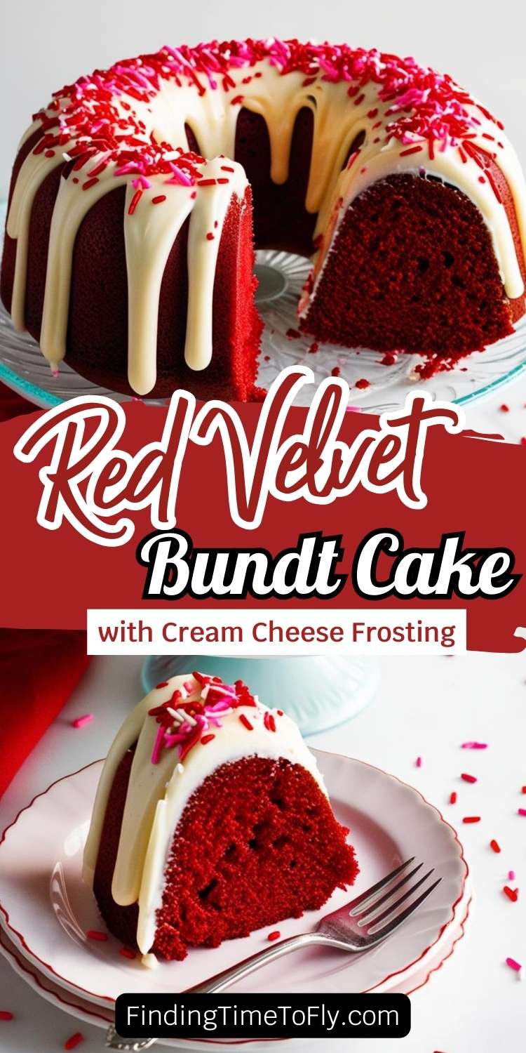 Red Velvet Bundt Cake with Cream Cheese Frosting